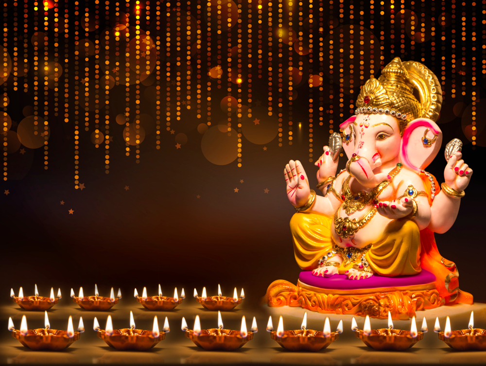 Light decoration ideas for Ganesh Chaturthi at home