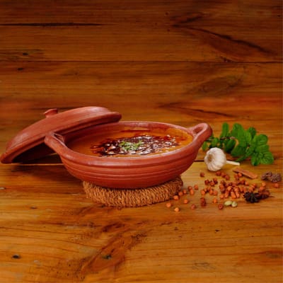 Frying Pan / Kadai / Mud Curry Pan with lid
