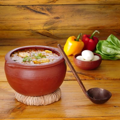 Curry Pot / Gravy Pot / Side Dish Pot / Terracotta Pot / Mitti ka Matka