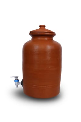 Terracotta Water Dispenser with Tap