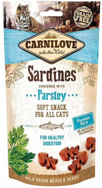carnilove dry treat with sardines & parsley