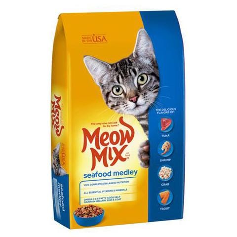 مواء مكس اكل قطط جاف بالمأكولات البحرية 1.43 كجم