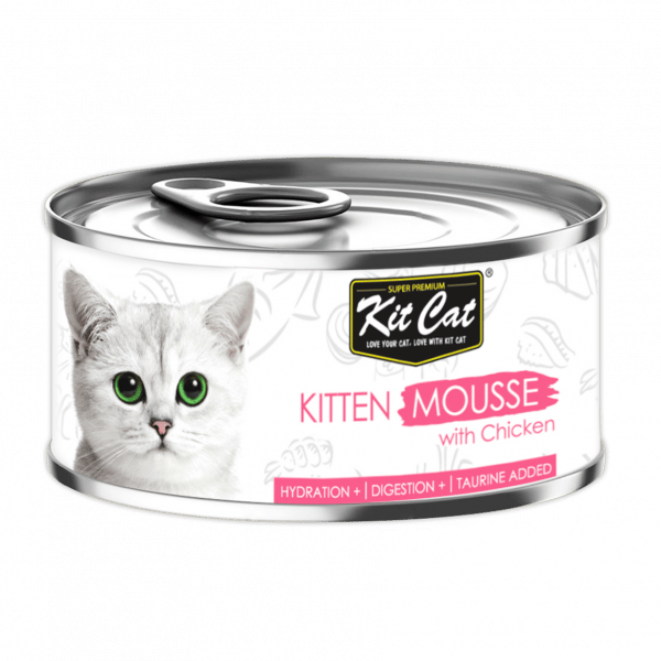 كيت كات اكل معلب قطة موس بالدجاج 80 جم