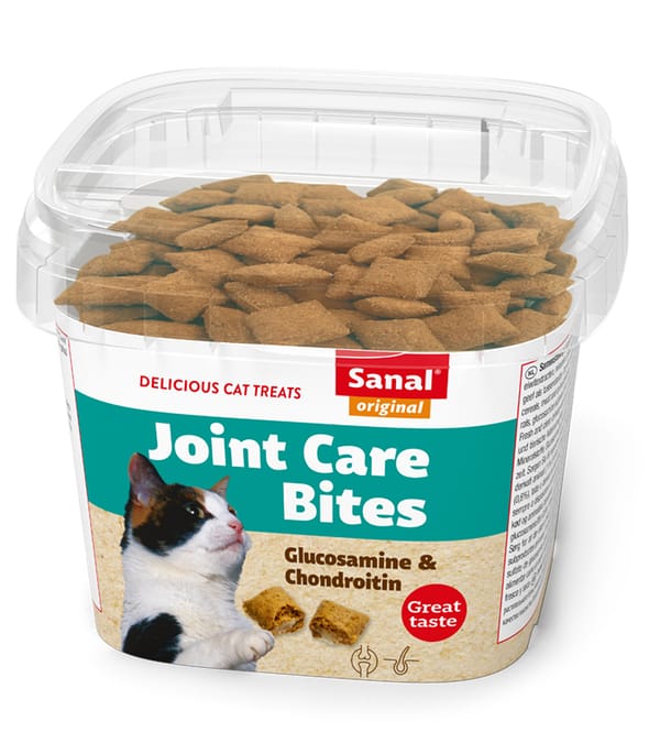 Sanal Fish Bites in Cup Joint Care Crunchy Treats for Cats 75g