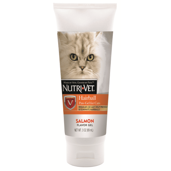Nutri-Vet Hairball Paw Gel Salmon Cats 89ml