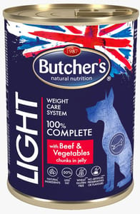 Butcher's Plus Light beef & Vegetables Chunks in jelly 400g