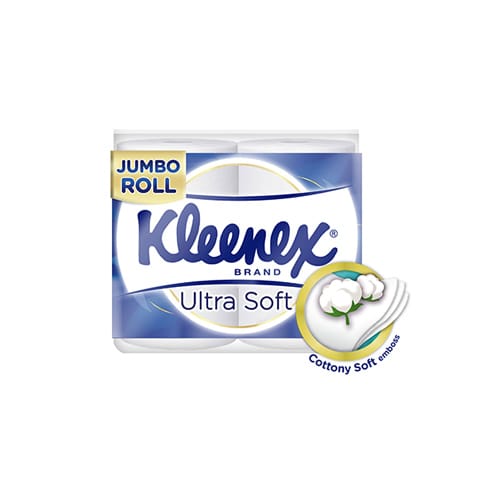 Kleenex Ultra Soft Bathroom Tissue Jumbo 3ply 330sheets 9rolls