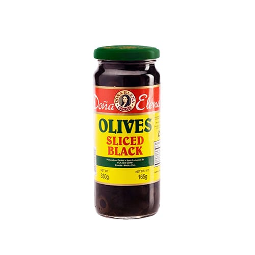 Dona Elena Sliced Black Olives 330g