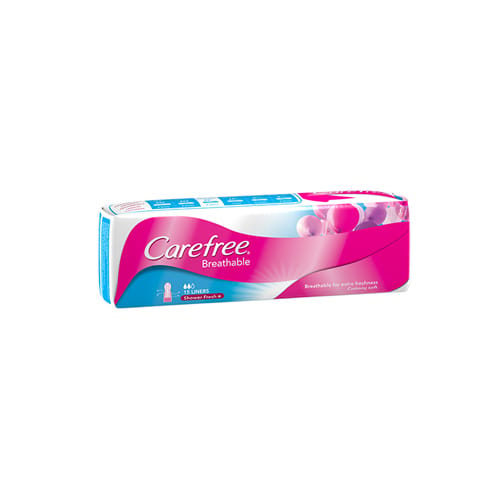 Carefree Breathable Shower Fresh Panty Liner 15s