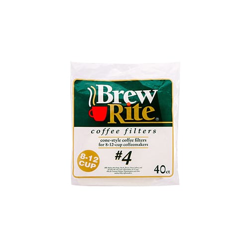 Brew Rite Coffee Filter #4 Cone 40s