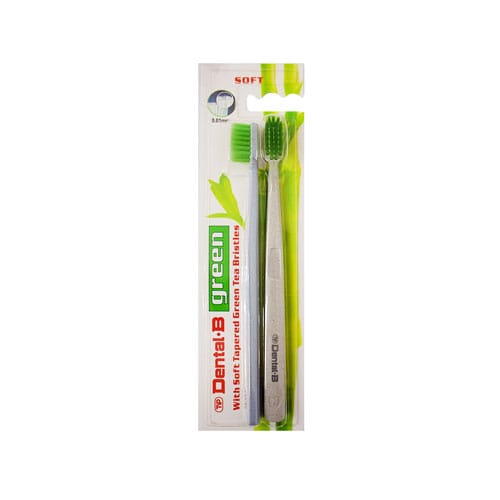 Dental B Soft Bristle Toothbrush Green 2s