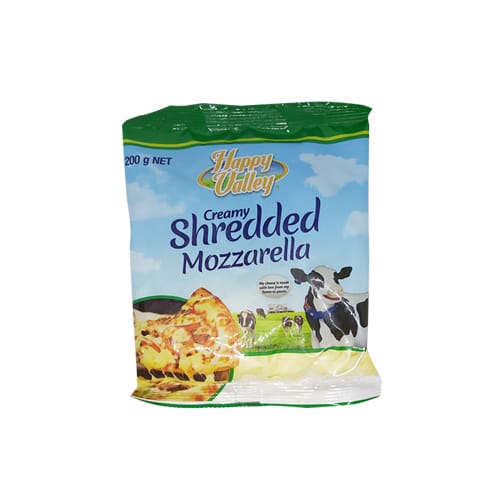 Happy Valley Shredded Mozzarella 200g