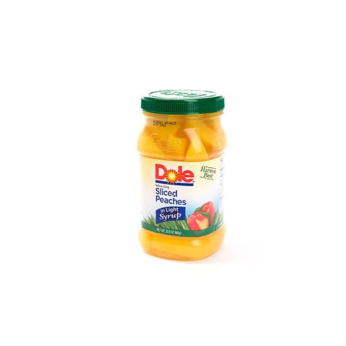 Dole Fruit Jars Sliced Peaches 665g