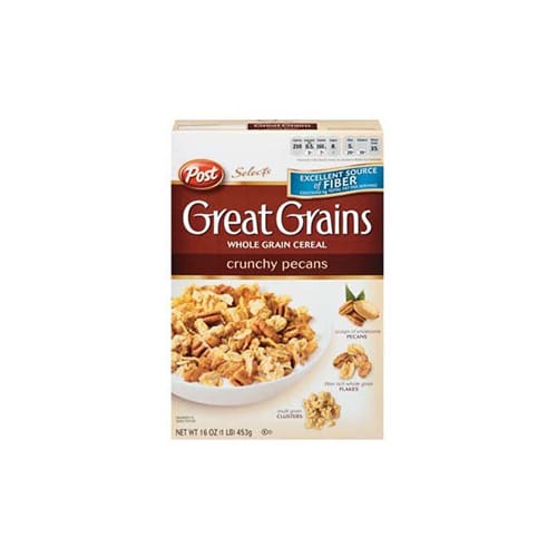 Post Great Grains Breakfast Cereal Raisins, Dates & Pecans 16oz