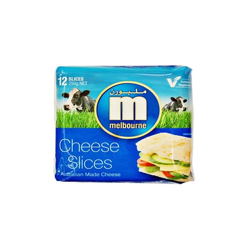 Melbourne Cheese Slices 12's 250g