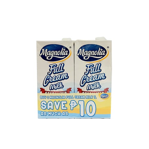 Magnolia Full Cream Milk Sterlized 1L X 2 Save P10