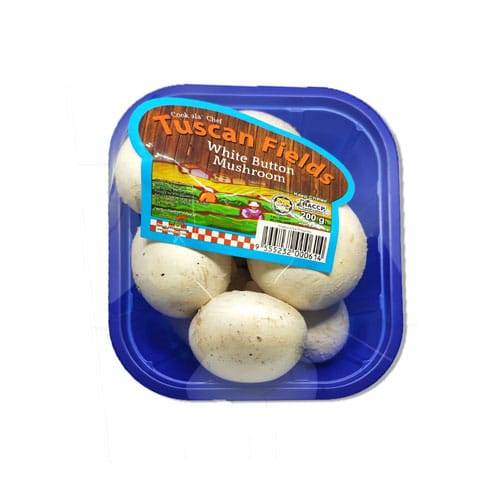 Tuscan Fields Mushroom White Button 200g/pack