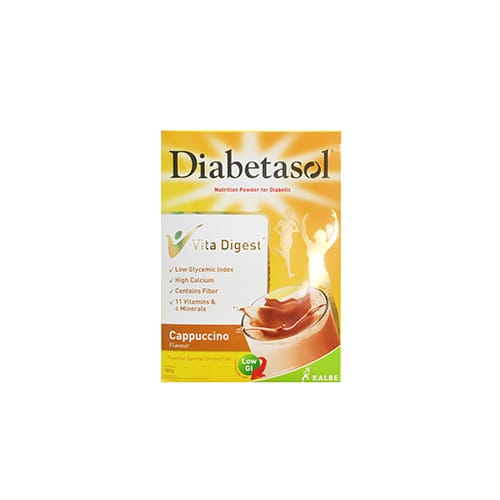 Diabetasol Nutriition Powder for Diabetic Cappuccino Flavor 180g