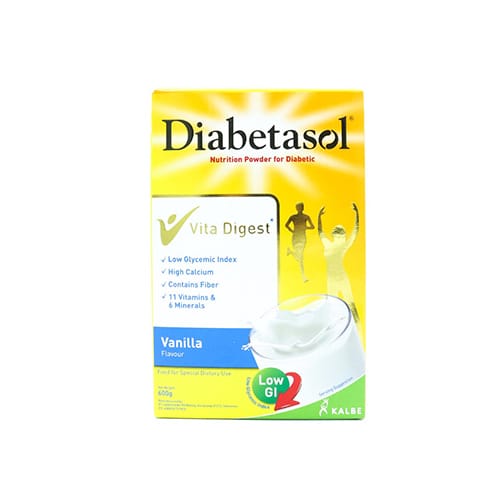 Diabetasol Nutriition Powder for Diabetic Vanilla 600g
