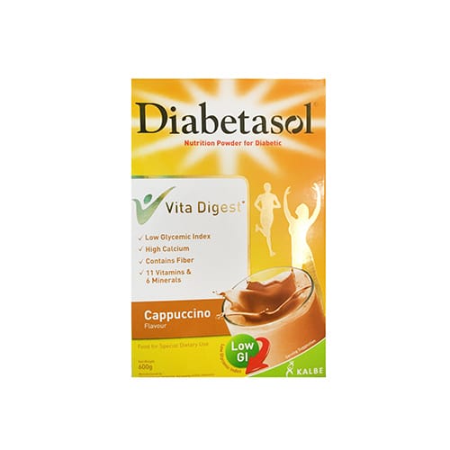 Diabetasol Nutriition Powder for Diabetic Cappuccino Flavor 600g