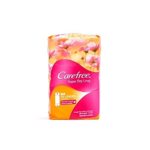 Carefree Super Dry Long Shower Fresh Scent Pantyliner 20s