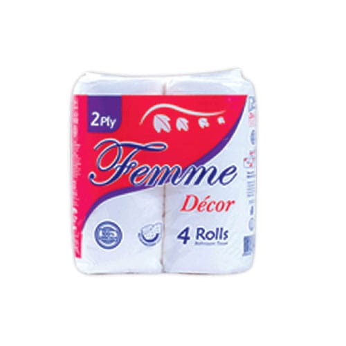 Femme Bathroom Tissue 2ply 300sheets 4rolls