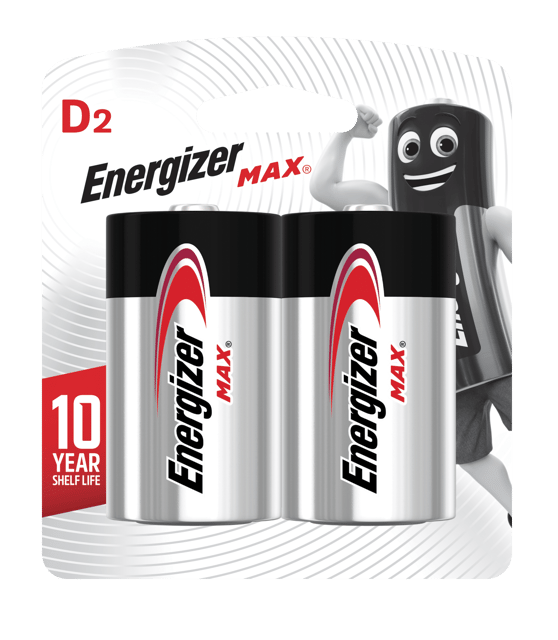 Energizer Max D E95 MaxBP 2s