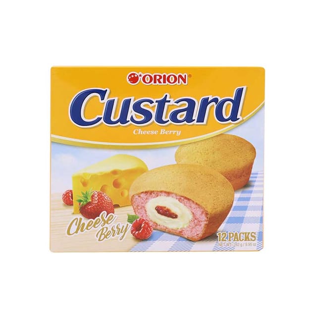 Orion Custard Soft Cake Cheese Berry Cream 12's 282g