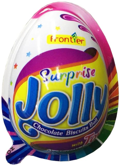 Frontier Jolly Chocolate Biscuit Ball With Toy 20g