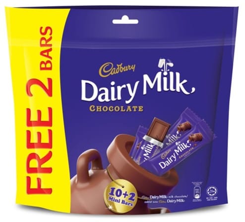 Cadbury Dairy Milk Chocolate Neaps 180g 10+2
