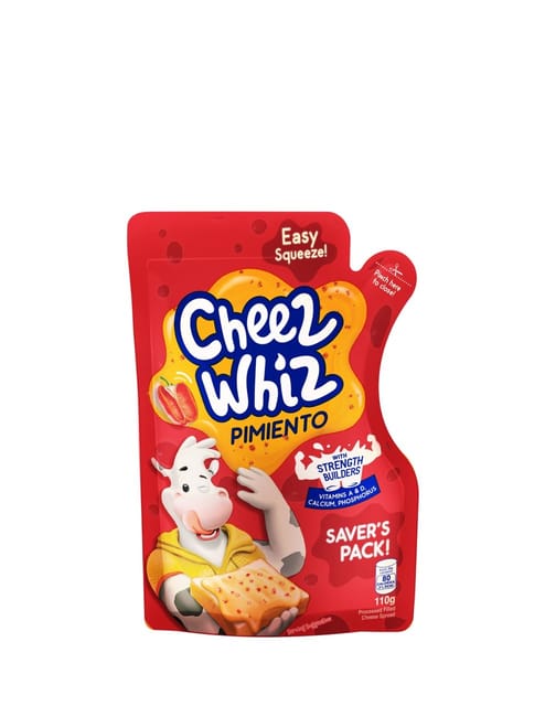 Cheez Whiz Pimiento SUP (Stand Up Pouch) Cheese 110g
