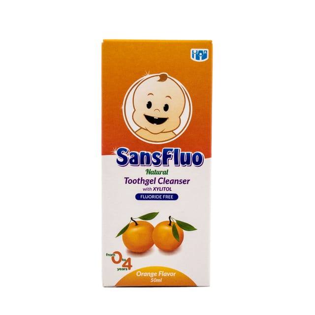 Sansflou Toothgel Cleanser Orange Flavor 50ml