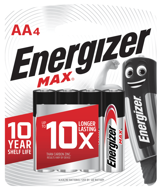 Energizer Max Aa By 4s