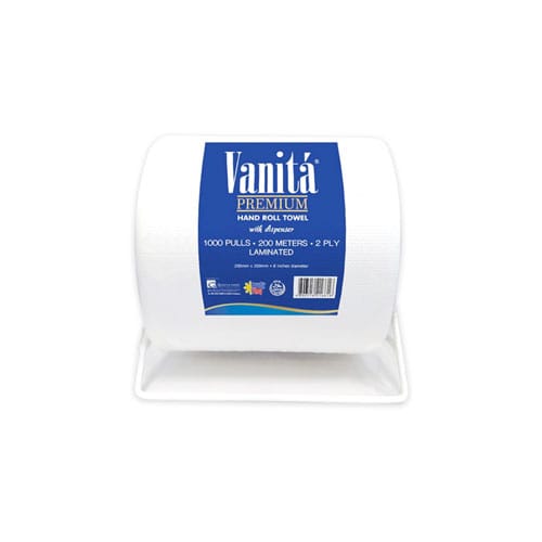 Vanita Hand Roll Tissue Laminated 2ply with Dispenser