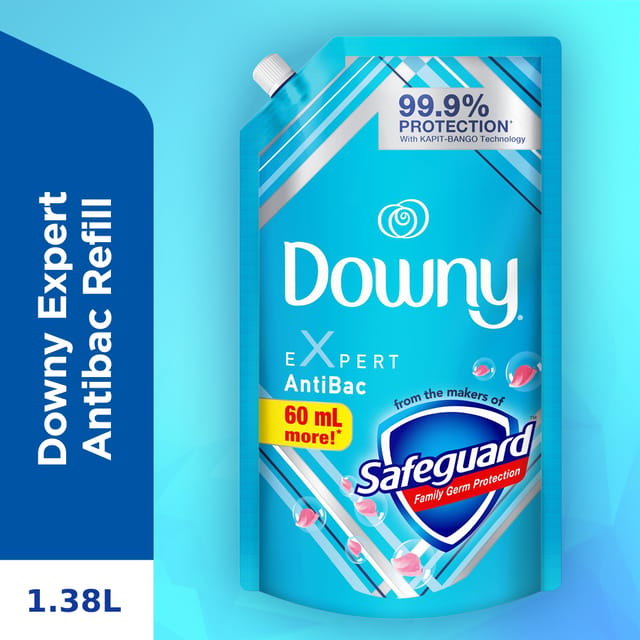 Downy Antibac Liquid Laundry Fabric Conditioner 1.38L Refill