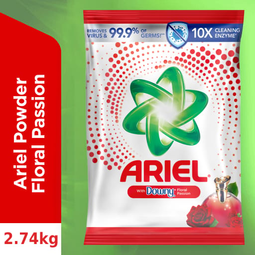Ariel Floral Passion Powder Laundry Detergent 2.74kg