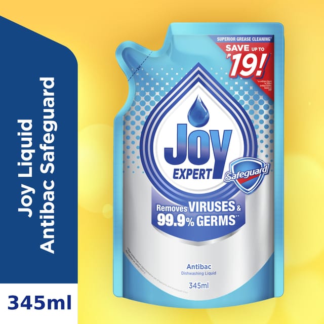 Joy Expert Antibac Safeguard Dishwashing Liquid 345ml Refill