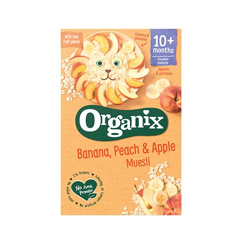 Organix Banana, Peach & Apple Muesli (Organic)
