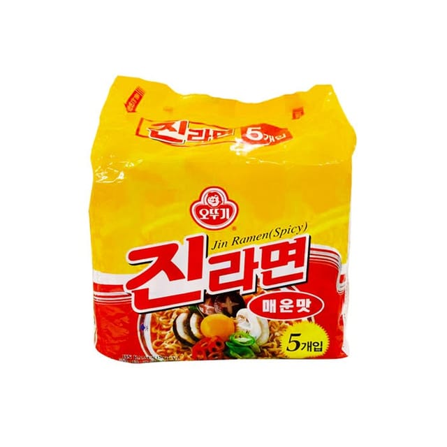 Ottogi Jin Ramen Spicy Multipack 5s 120g