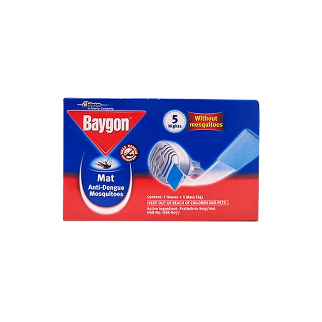 Baygon Mat Anti Dengue Mosquitoe Starter 5s