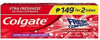 Colgate Fresh Confidence Spicy Fresh Toothpaste for Fresh Breath Twin Pack 175ml