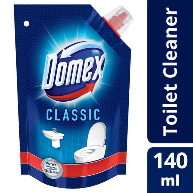 Domex Ultra Thick Bleach Toilet Cleaner Classic 150ml Pouch