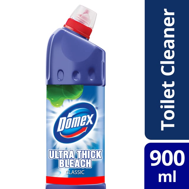 Domex Ultra Thick Bleach Toilet Cleaner Classic 900ml Bottle