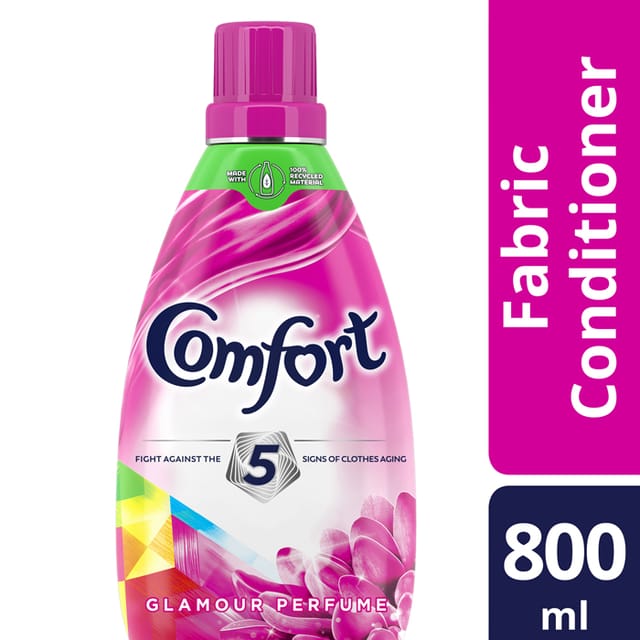 Comfort Fabric Conditioner Glamour Care 800ml Bottle