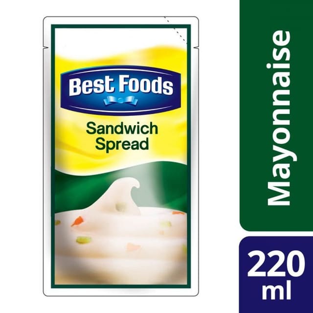 Best Foods Sandwich Spread Regular 220ml Pouch