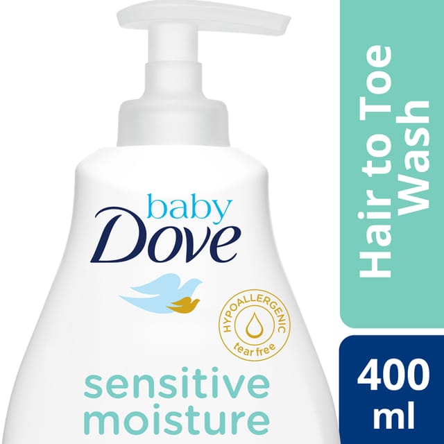 Baby Dove Hair To Toe Wash Sensitive Moisture 400ml