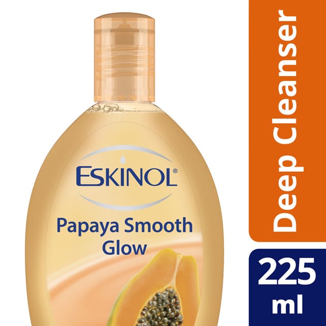 Eskinol Deep Cleanser Papaya Smooth White 225ml