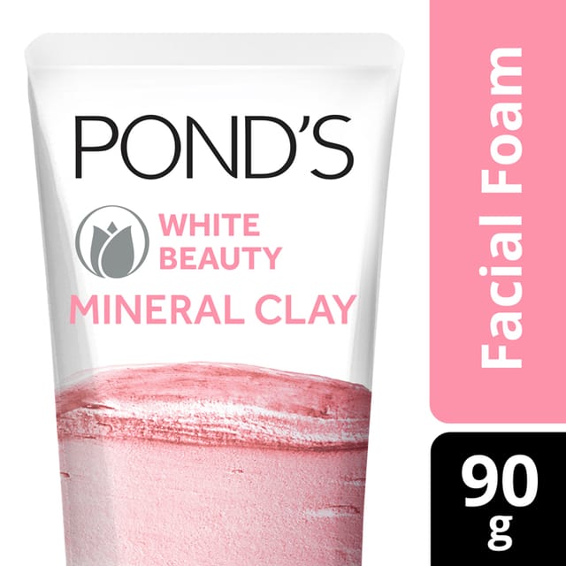 Pond's White Beauty Mineral Clay Facial Foam 90g
