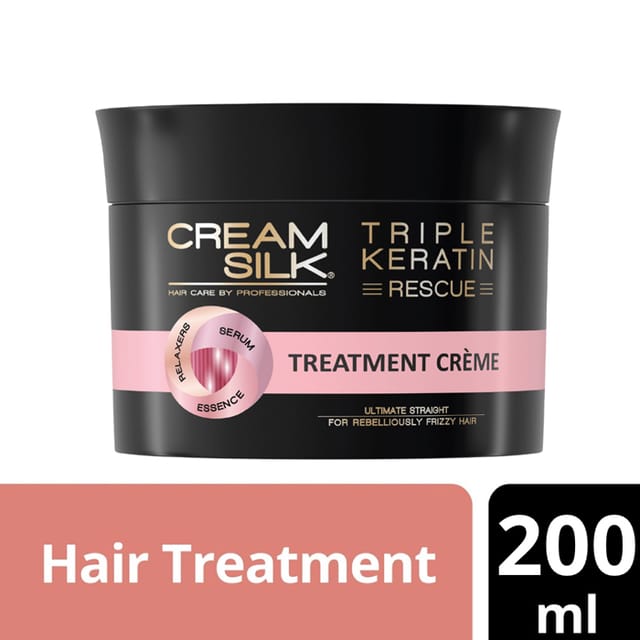 Cream Silk Triple Keratin Rescue Ultra Hair Treatment Creme Ultimate Straight  200ml