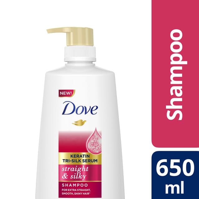 Dove Shampoo Straight & Silky 650ml